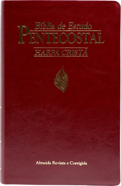 BÍBLIA DE ESTUDO PENTECOSTAL VINHO COM HC - NOVA