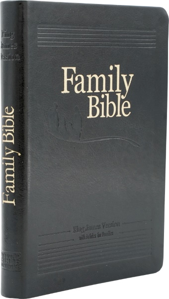 Family Bible King James Preta - Bíblia da Familia em inglês - Novo