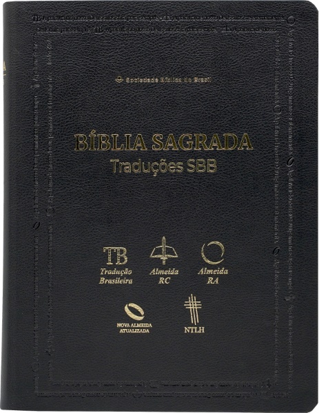 BÍBLIA SAGRADA CINCO TRADUÇÕES - CAPA LUXO