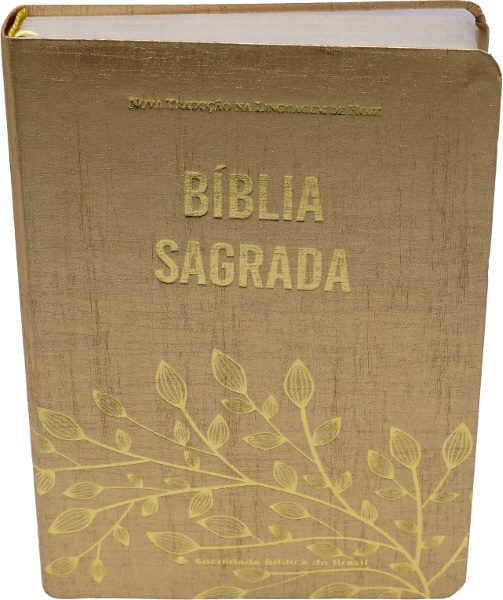 BÍBLIA NTLH LETRA GRANDE CAPA DURA DOURADA