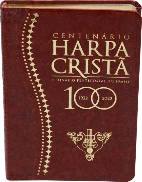 HARPA CRISTÃ CENTENÁRIO MARROM