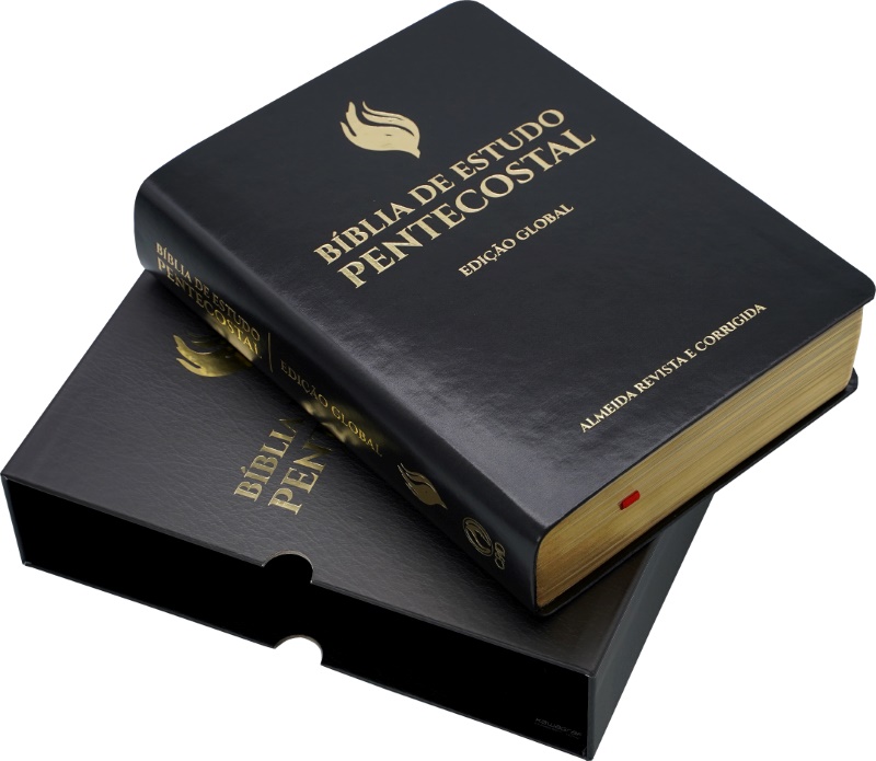 BIBLIA DE ESTUDO PENTECOSTAL ED. GLOBAL PRETA, Livraria Bereia