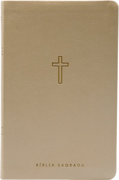 BÍBLIA SAGRADA NAA SLIM BEGE