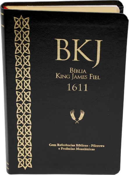BÍBLIA KING JAMES FIEL 1611 COM REFERÊNCIAS PRETA
